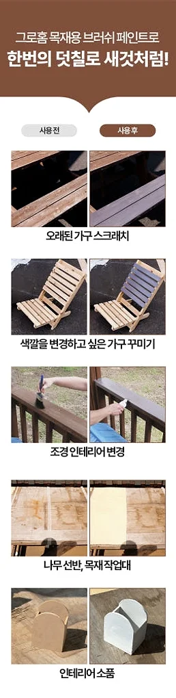 그로홈 목재용 브러쉬 페인트 상세 이미지 5