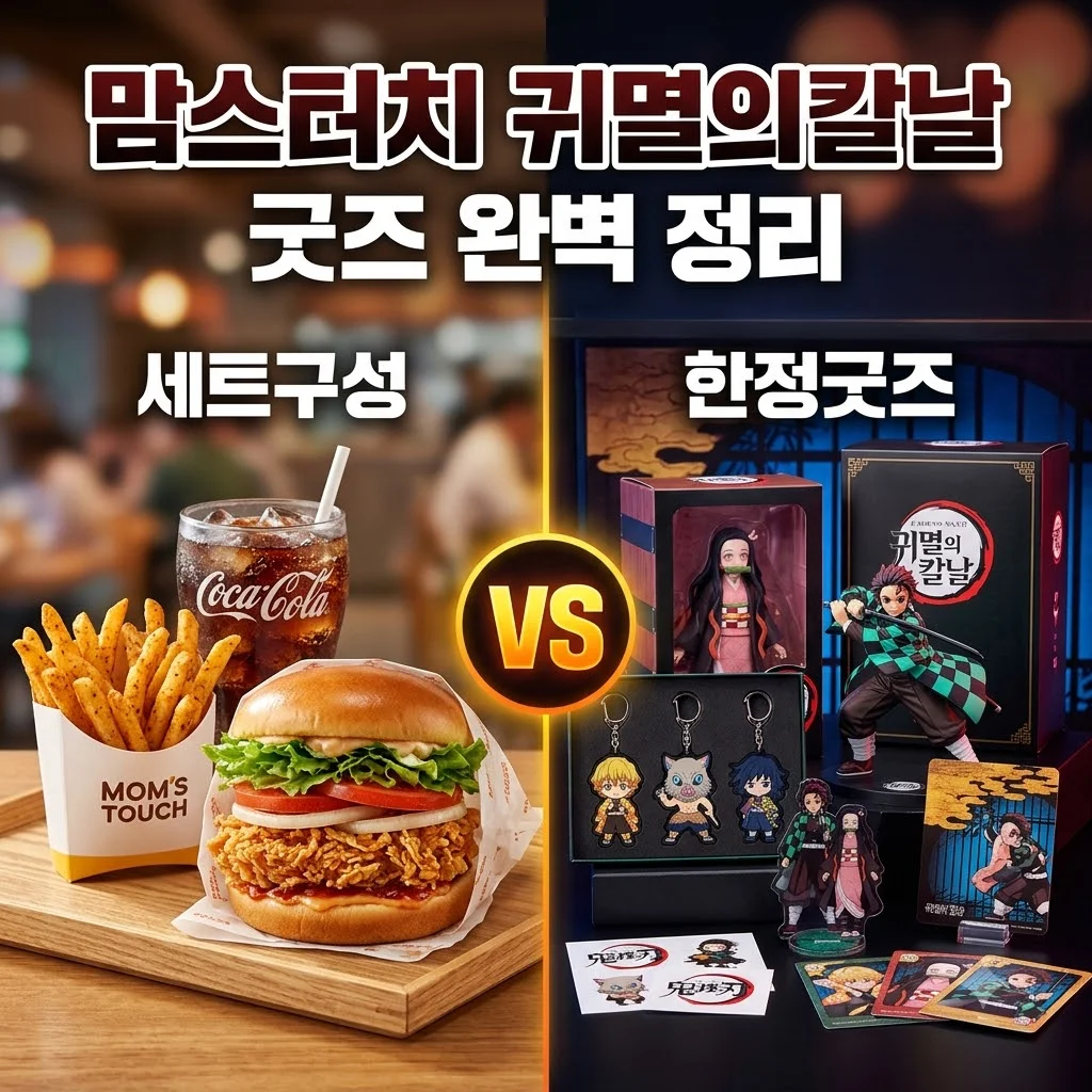 맘스터치 귀멸의칼날 콜라보 메뉴와 한정판 굿즈 구매 팁 총정리
