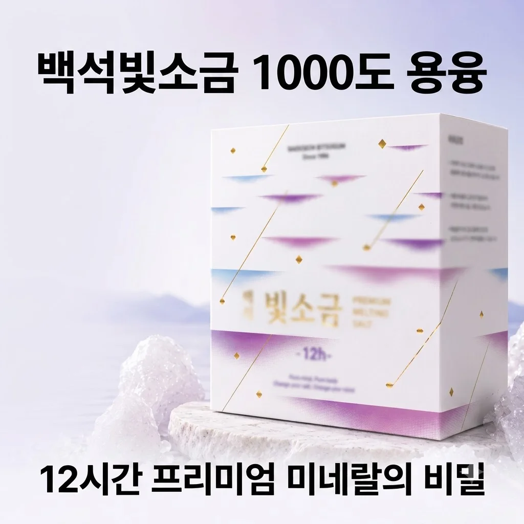 백석빛소금 1000도 용융소금 12시간 프리미엄 미네랄소금의 비밀