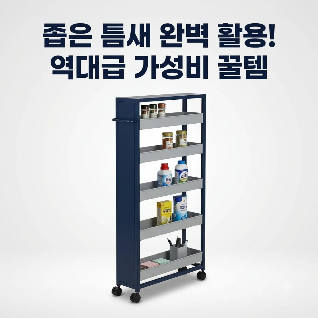 하위영역 수납의 신세계! 좁은 틈새 200% 활용하는 역대급 가성비 꿀템
