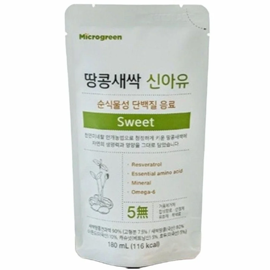 신아유 땅콩새싹두유 스위트 식물성 단백질 두유 180ml, 30개 [원산지:국산] 상세 이미지 9