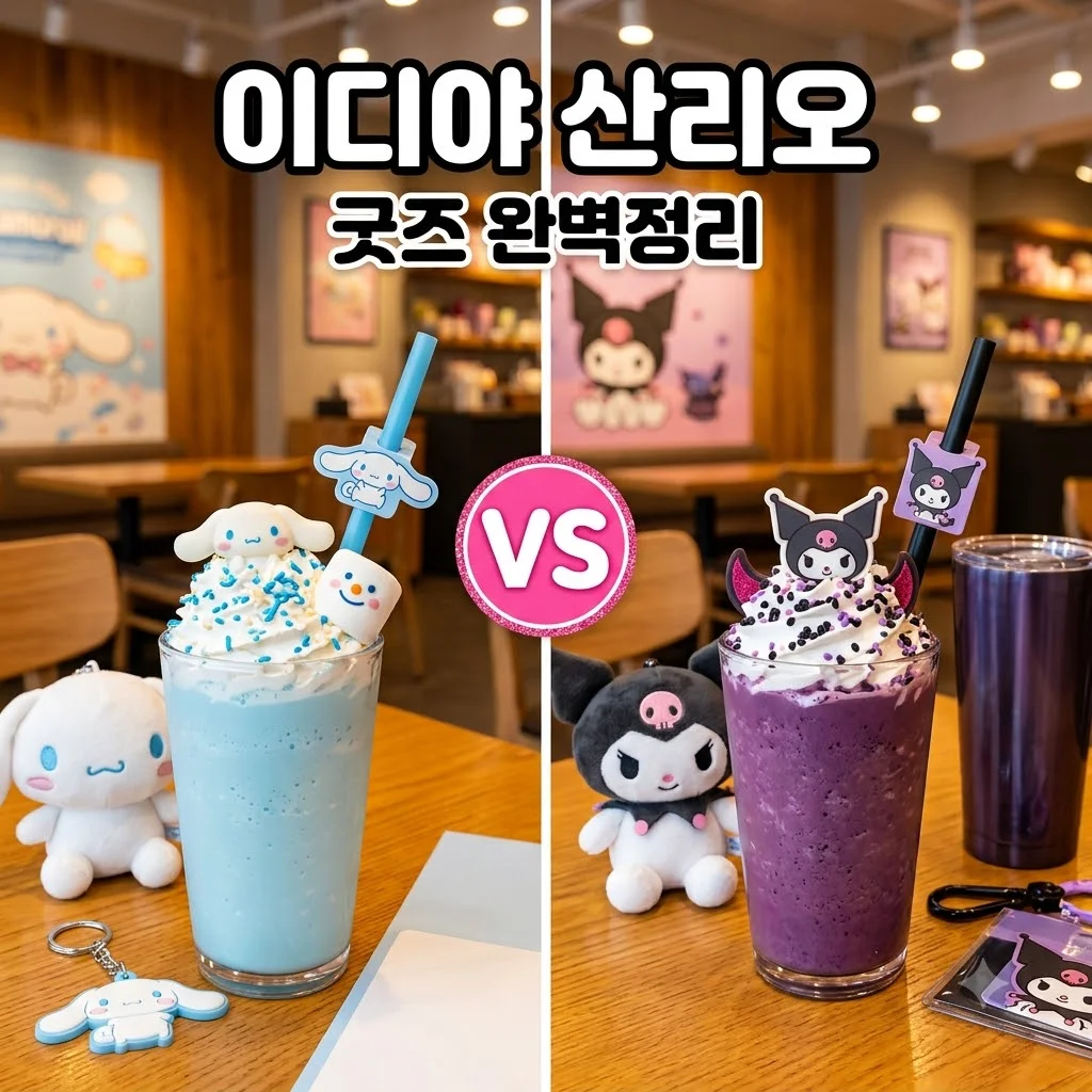 이디야 산리오 콜라보 굿즈 종류 가격 및 재고 확인 꿀팁 총정리