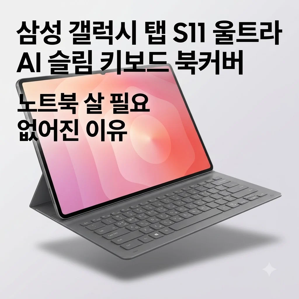 삼성 갤럭시 탭 S11 울트라 AI 슬림 키보드 북커버, 노트북 살 필요 없어진 이유