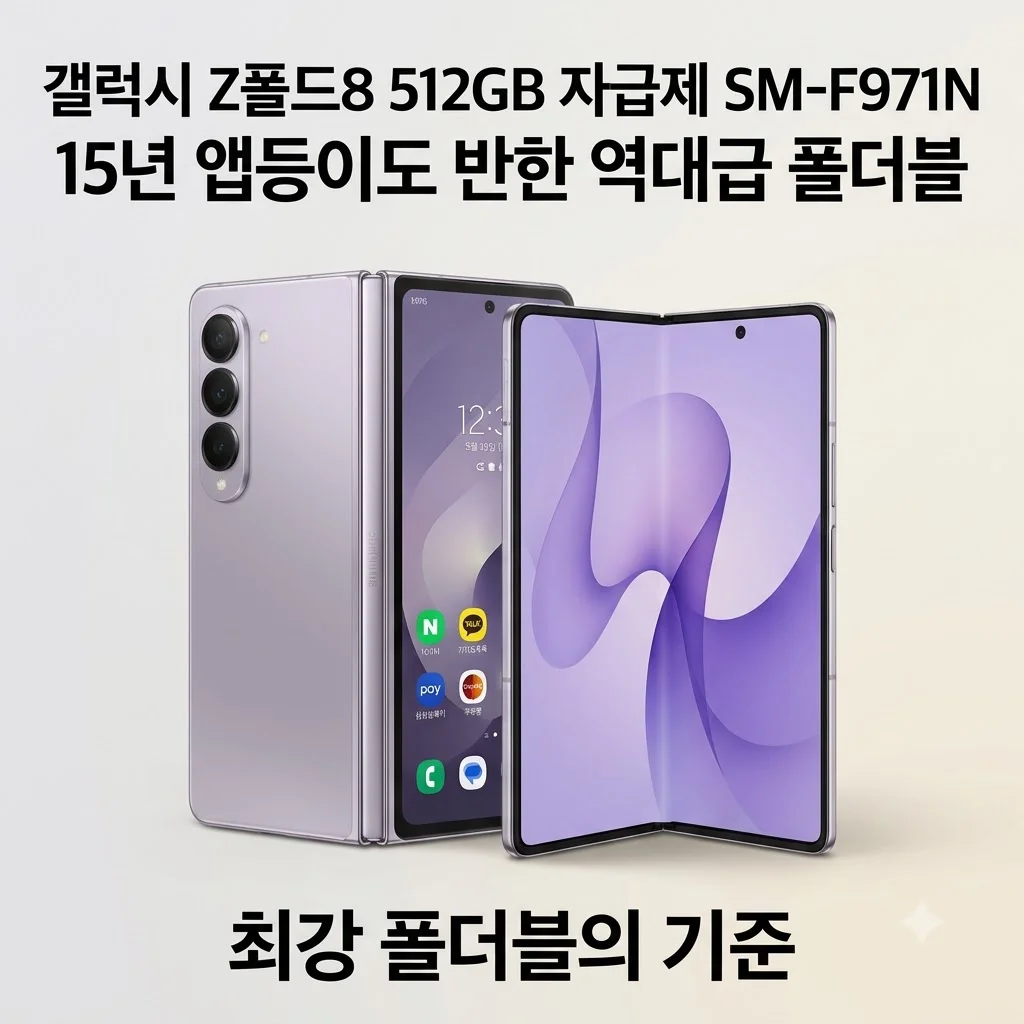갤럭시 Z폴드8 512GB 자급제 SM-F971N 15년 앱등이도 반한 역대급 폴더블
