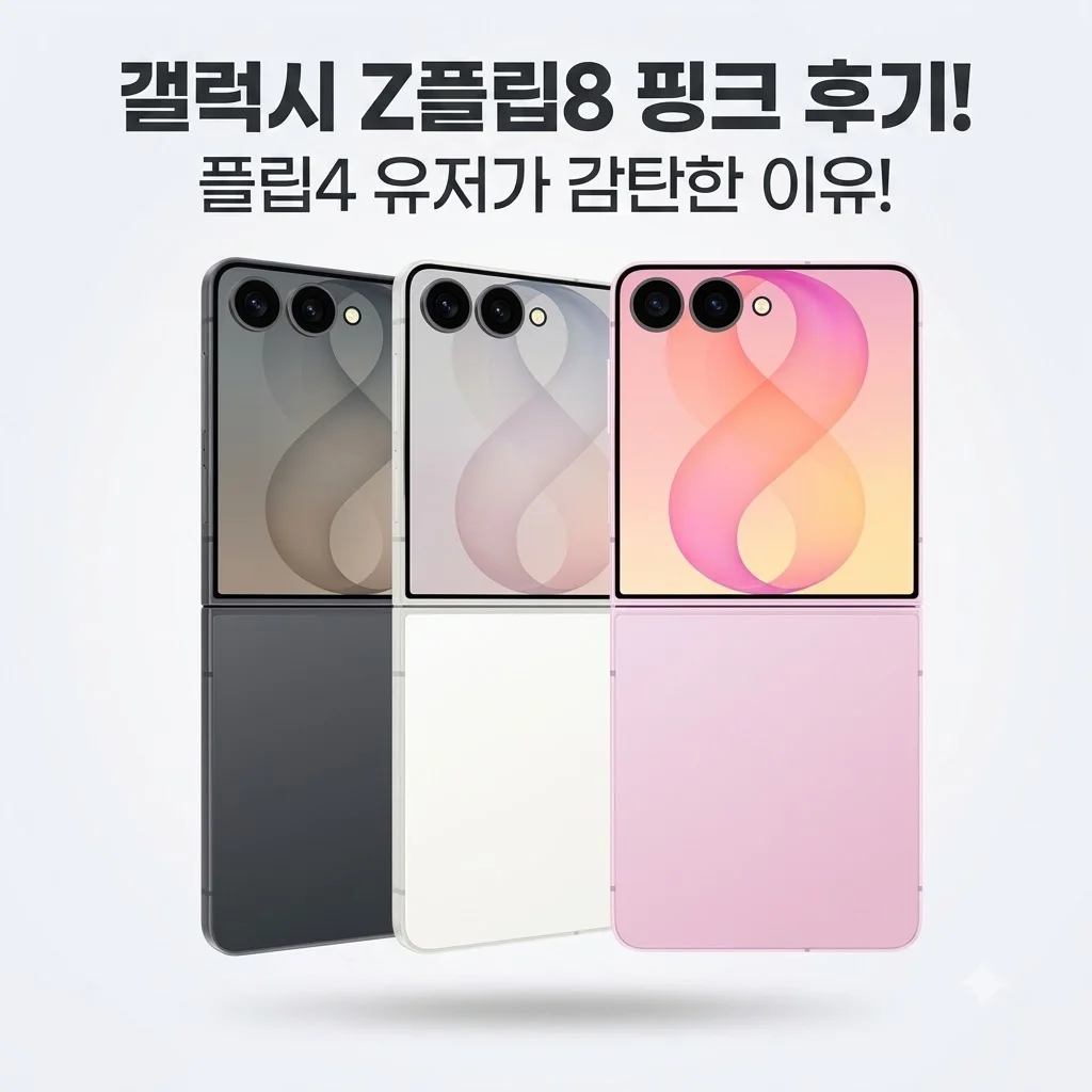 갤럭시 Z플립8 256GB 자급제 SM-F776N 핑크 후기! 플립4 유저가 감탄한 이유