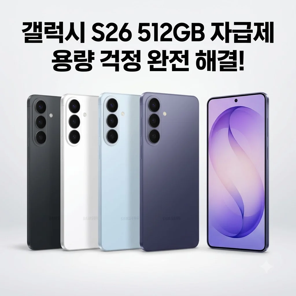 갤럭시 S26 512GB 자급제 SM-S942N 용량 걱정 끝! 지금 사면 역대급?