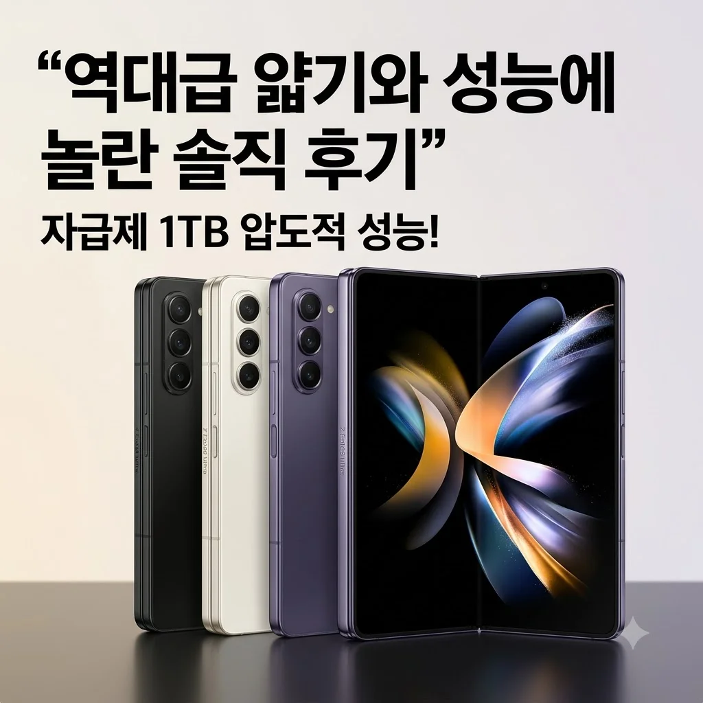 삼성 갤럭시 Z폴드8 울트라 1TB 자급제, 역대급 얇기와 성능에 놀란 솔직 후기