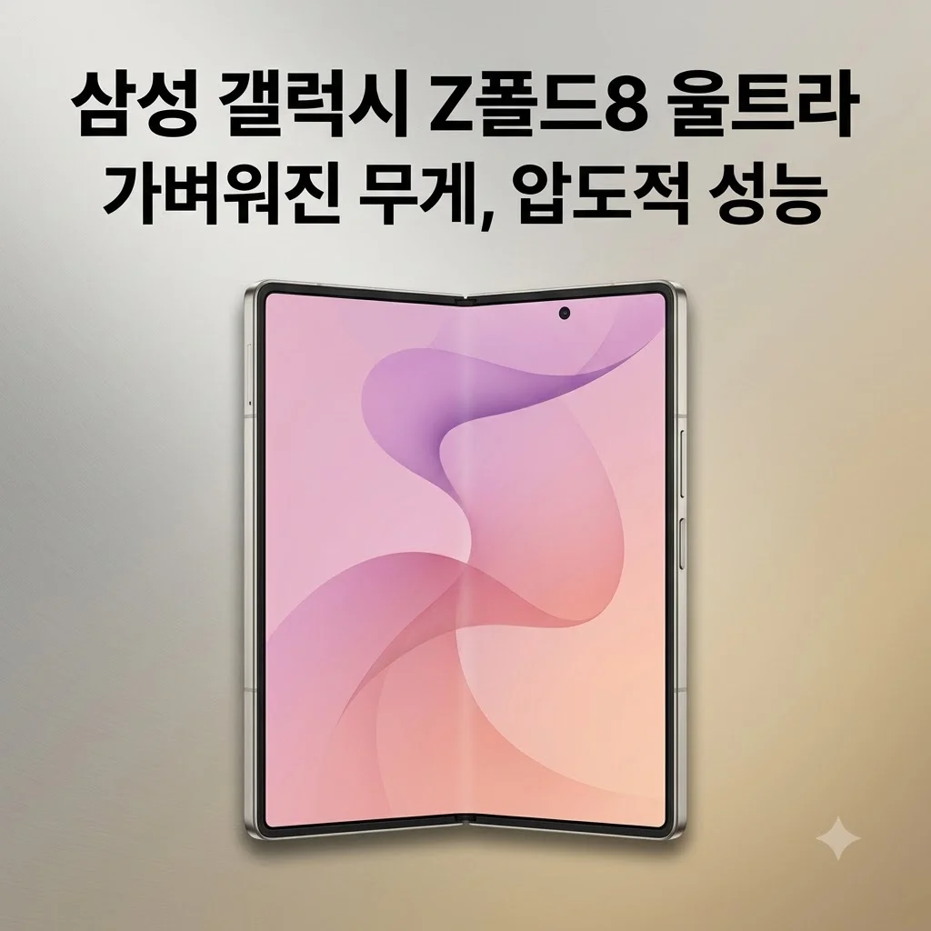 삼성 갤럭시 Z폴드8 울트라 1TB 자급제 SM-F976N, 가벼워진 무게와 압도적 성능