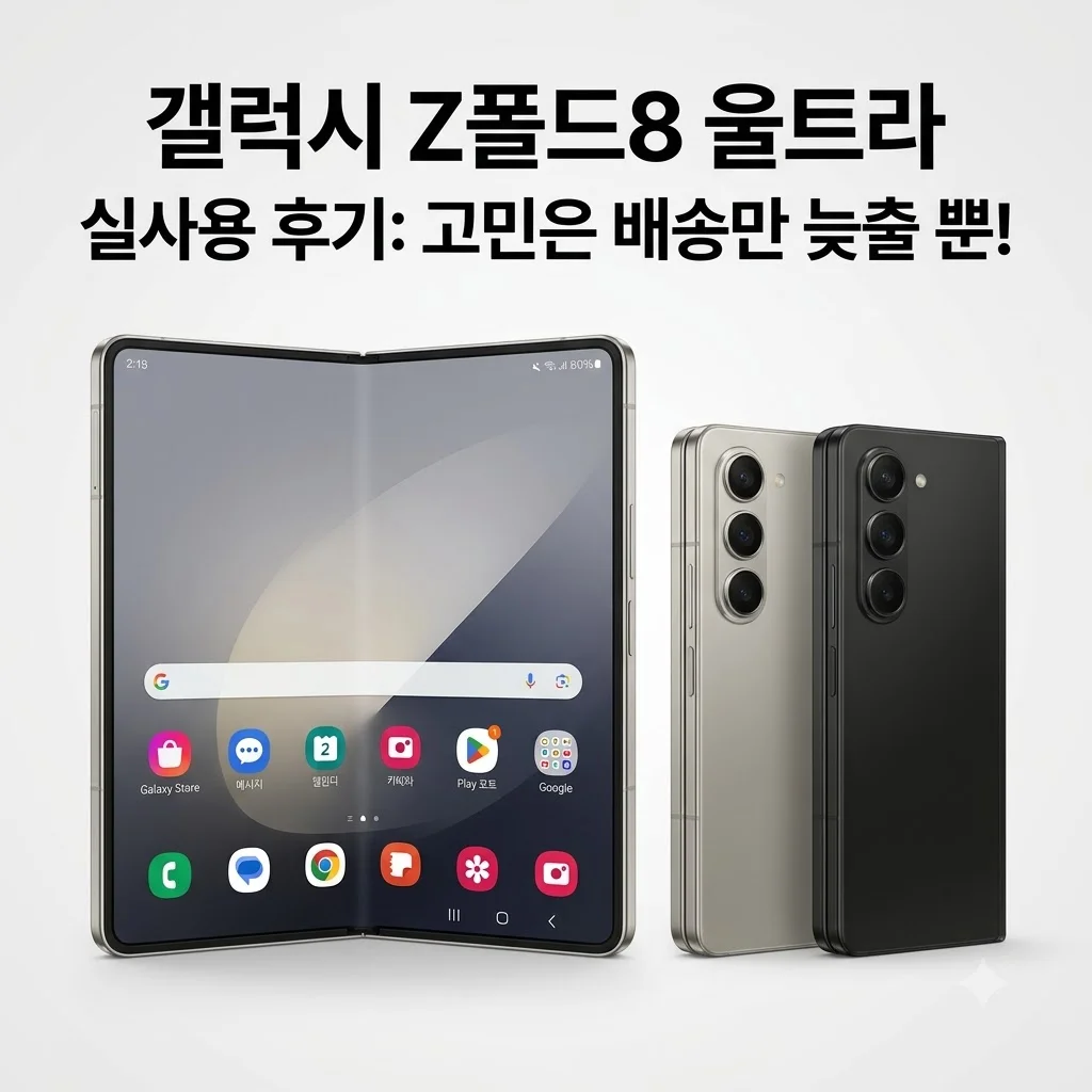 갤럭시 Z폴드8 울트라 256GB 자급제 SM-F976N 실사용 후기: 고민은 배송만 늦출 뿐!