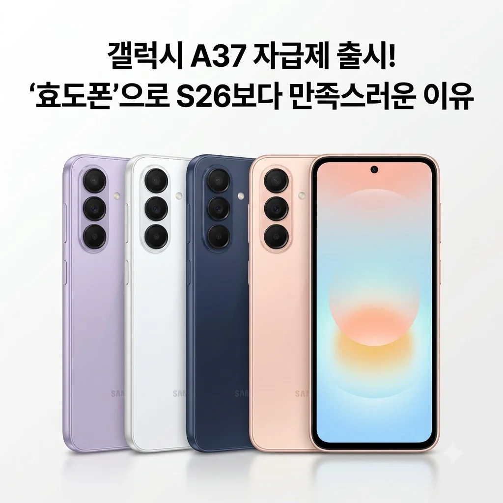 갤럭시 A37 자급제 SM-A376N 출시! 효도폰으로 S26보다 만족스러운 이유