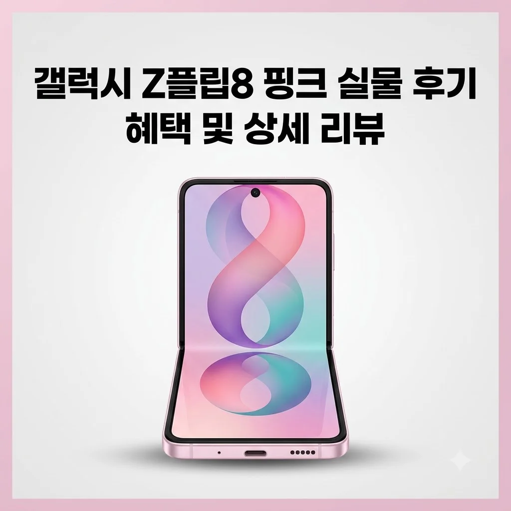 갤럭시 Z플립8 256GB 자급제 SM-F776N 핑크 실물 후기 및 혜택