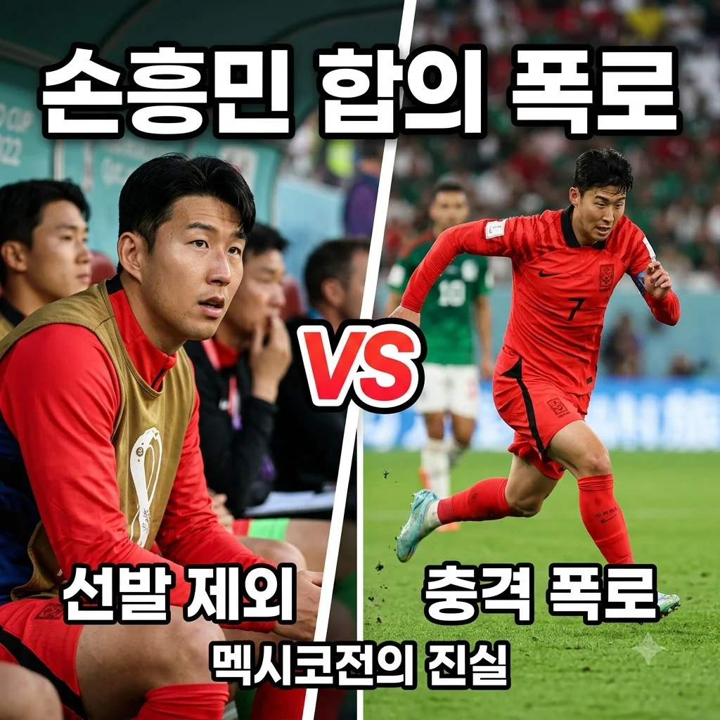 손흥민 멕시코전 선발 제외 합의 폭로 전말과 국가대표팀 내부 상황