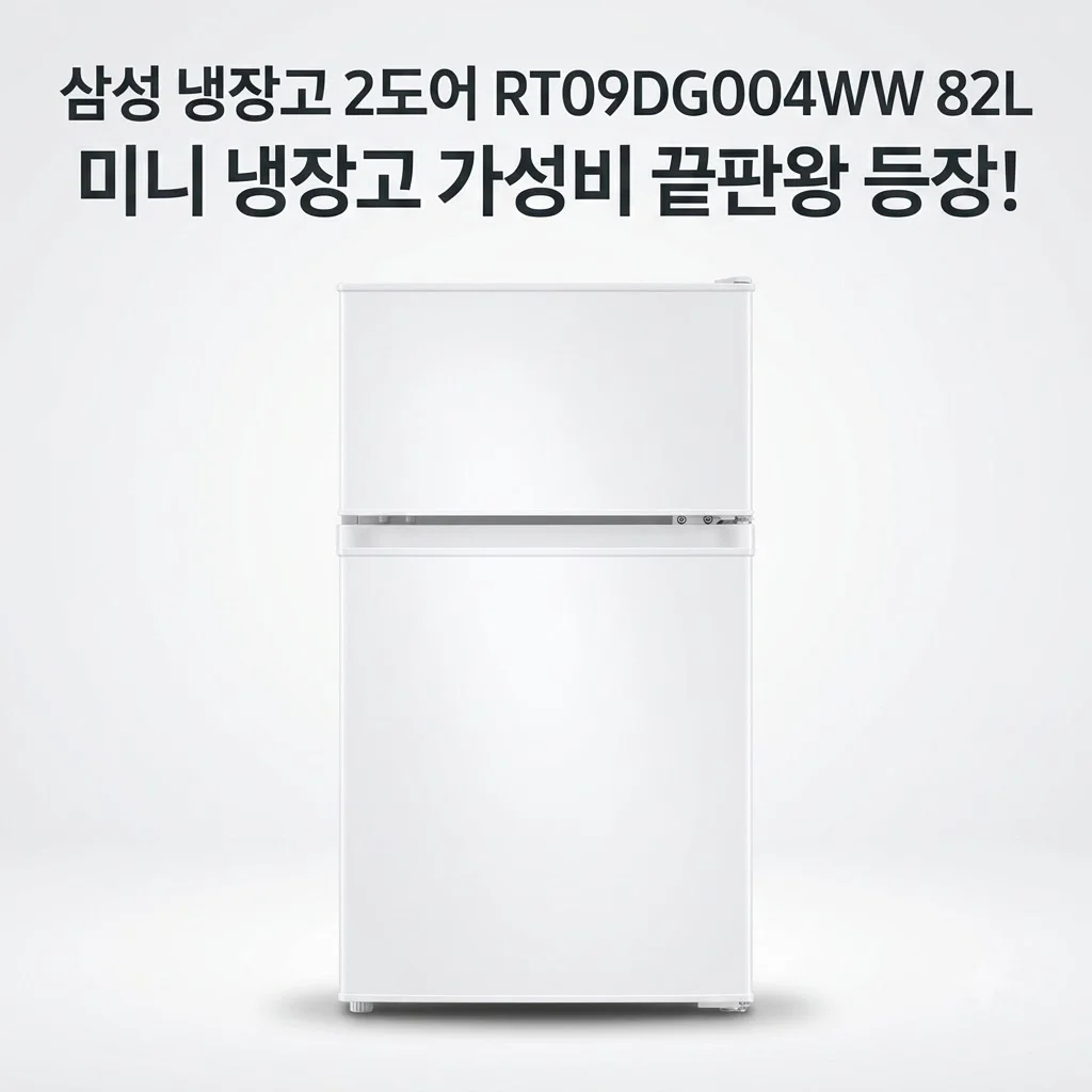 삼성 냉장고 2도어 RT09DG004WW 82L 화이트, 미니 냉장고 가성비 끝판왕 등장!