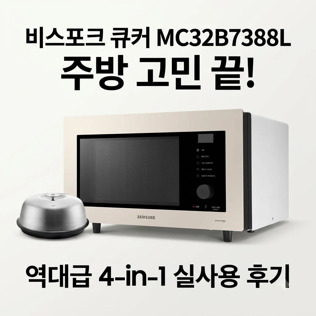 삼성 비스포크 큐커 MC32B7388L 주방 고민 끝! 역대급 4-in-1 실사용 후기