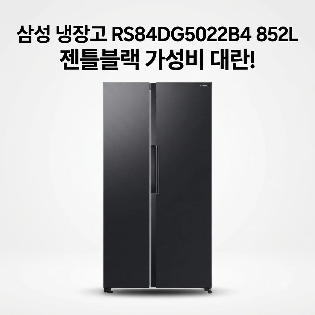 삼성 냉장고 RS84DG5022B4 852L 젠틀블랙 가성비 대란 양문형 냉장고 후기