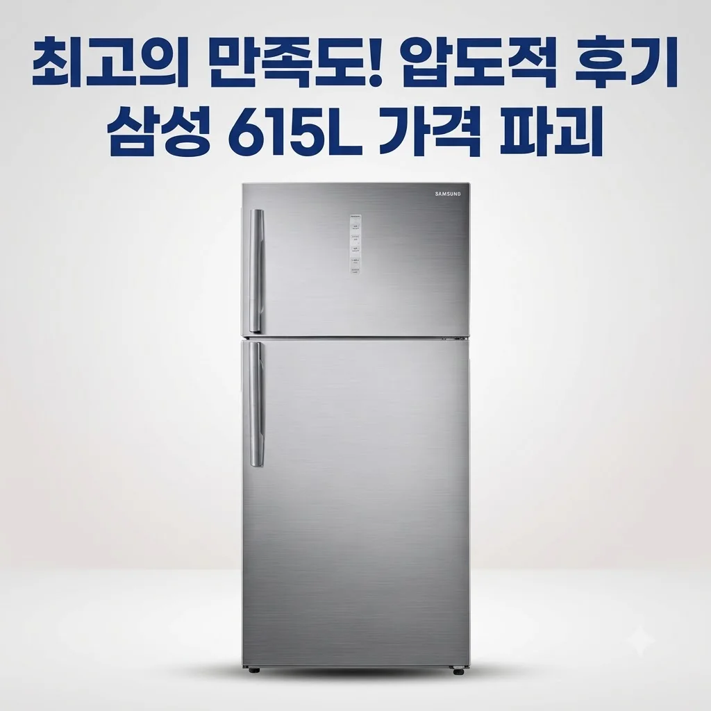 삼성 냉장고 600리터 일반형 2도어 615L, 가격 파괴 수준의 압도적 만족도 후기