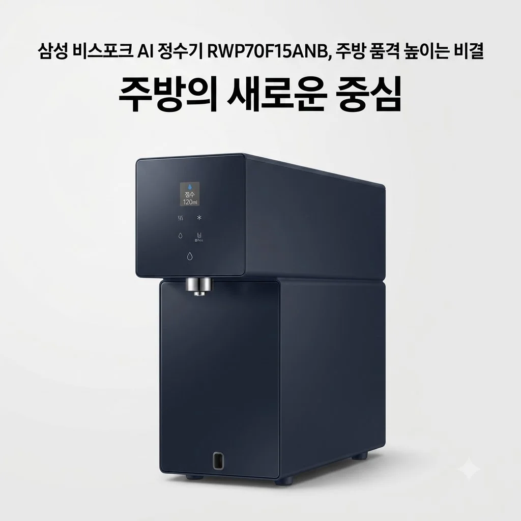 삼성 비스포크 AI 정수기 RWP70F15ANB, 주방 품격 높이는 비결