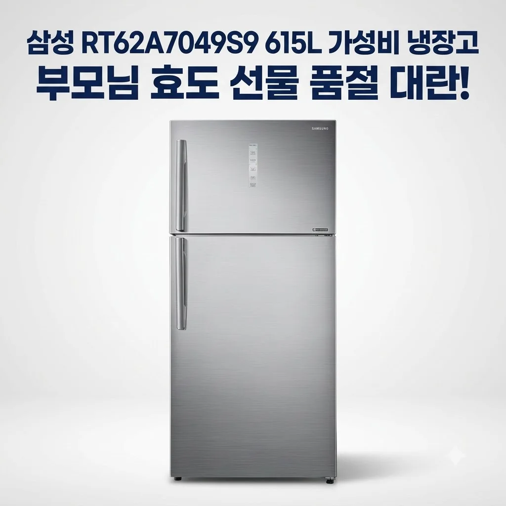 삼성 냉장고 RT62A7049S9 615L 가성비 끝판왕! 부모님 효도 선물로 품절 대란인 이유