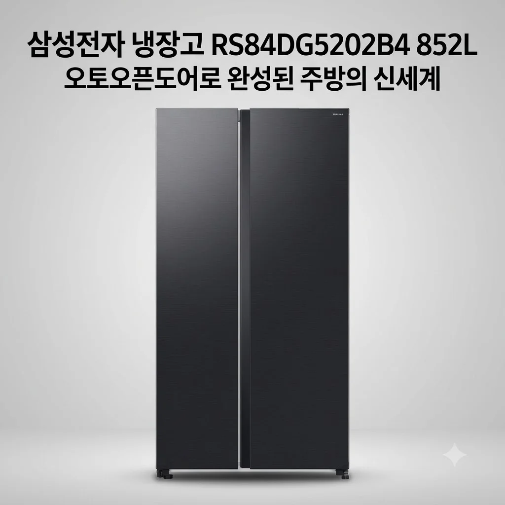 삼성전자 냉장고 RS84DG5202B4 852L, 오토오픈도어로 완성된 주방의 신세계