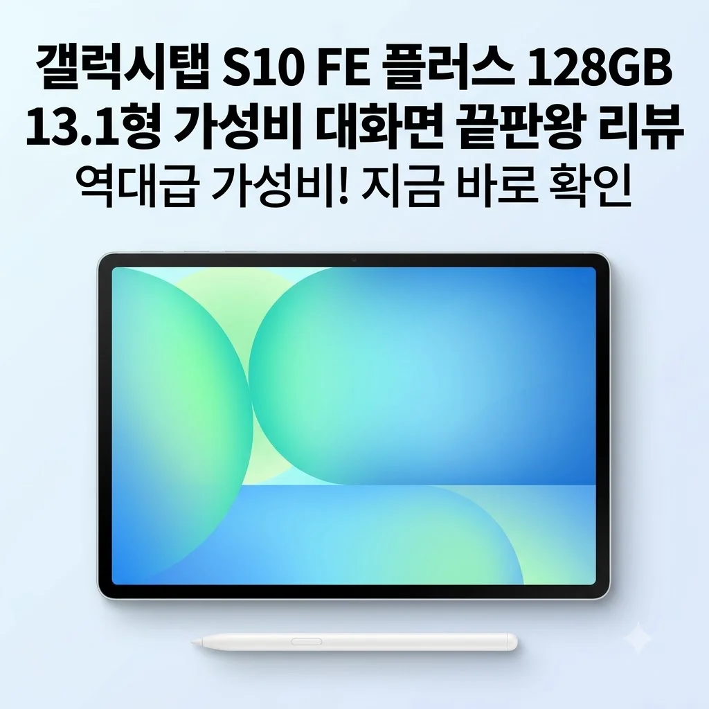 갤럭시탭 S10 FE 플러스 128GB 13.1형 가성비 대화면 끝판왕 리뷰