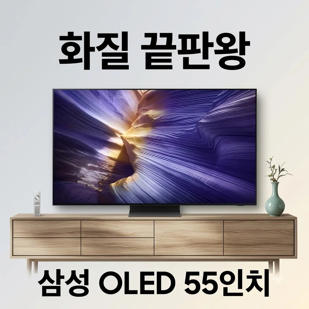 삼성 KQ55SF90AFXKR OLED 4K AI TV 55인치, 화질 끝판왕의 위엄