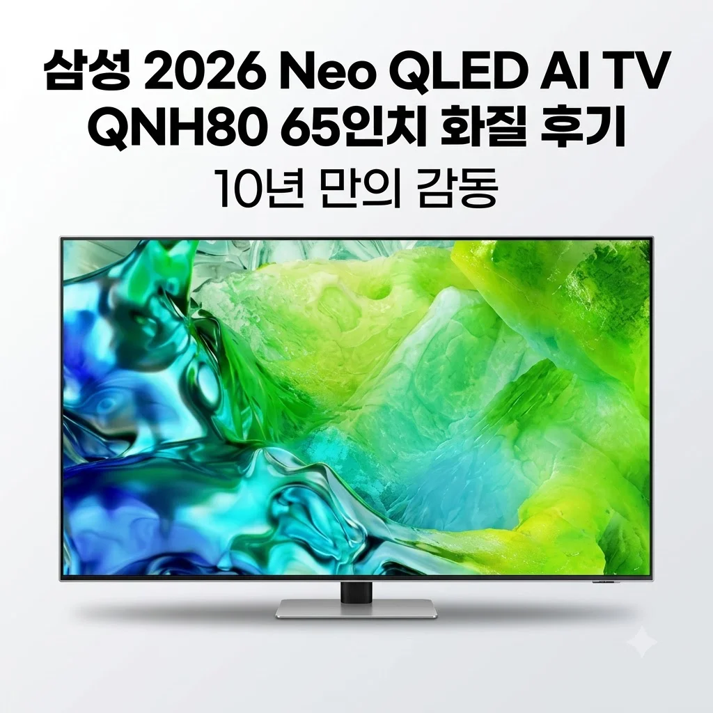 삼성 2026 Neo QLED AI TV QNH80 65인치 화질 후기, 10년 만의 감동