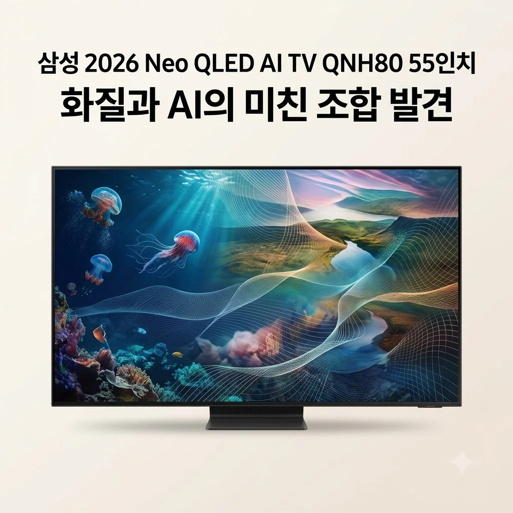 삼성 2026 Neo QLED AI TV QNH80 55인치, 화질과 AI의 미친 조합 발견