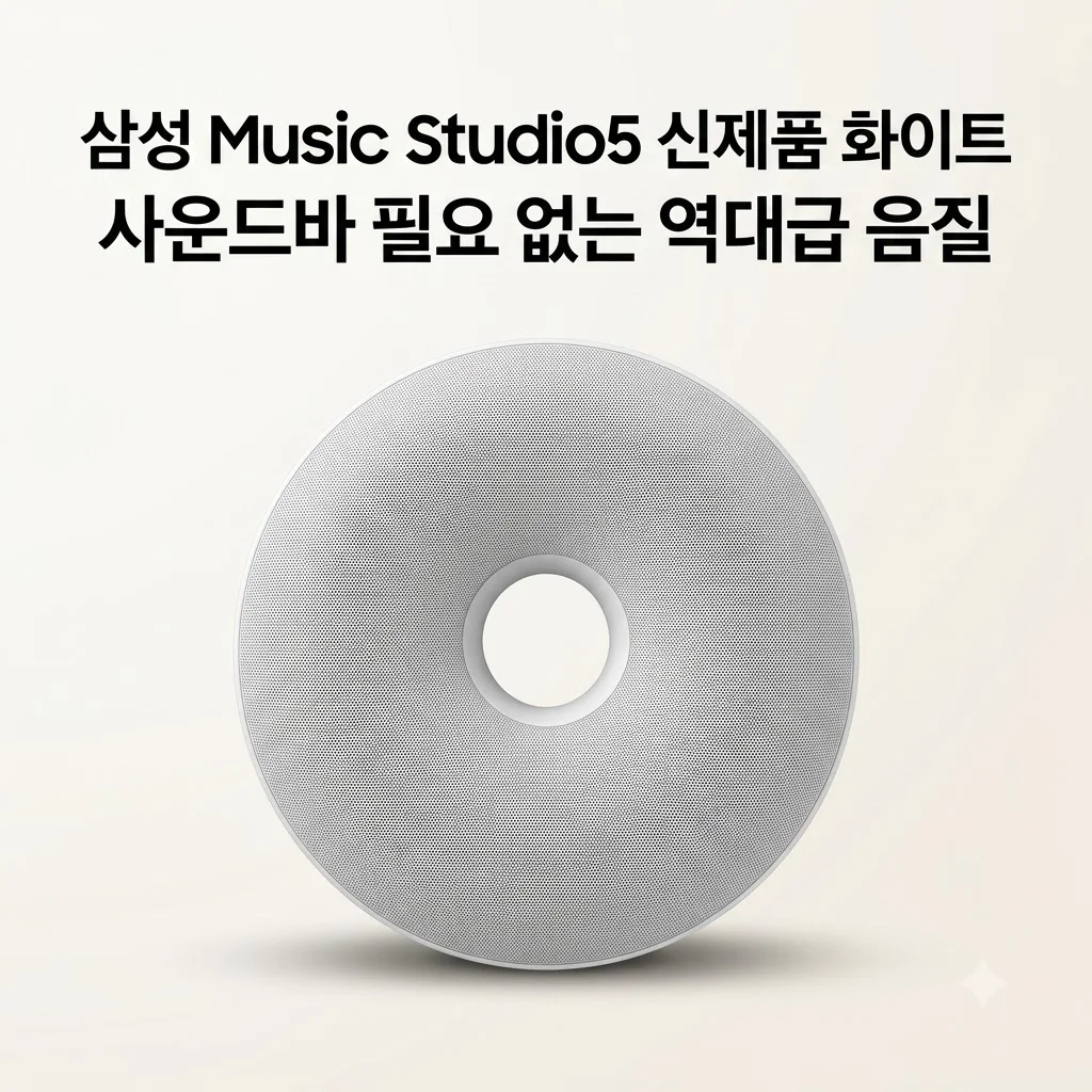 삼성 Music Studio5 신제품 화이트, 사운드바 필요 없는 역대급 음질