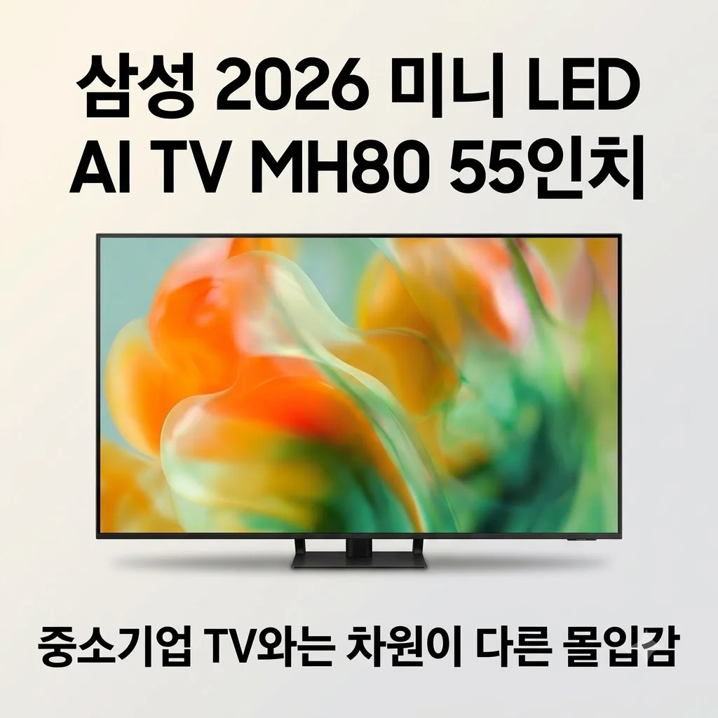 삼성 2026 mini LED AI TV MH80 55인치, 중소기업 TV와는 차원이 다른 몰입감