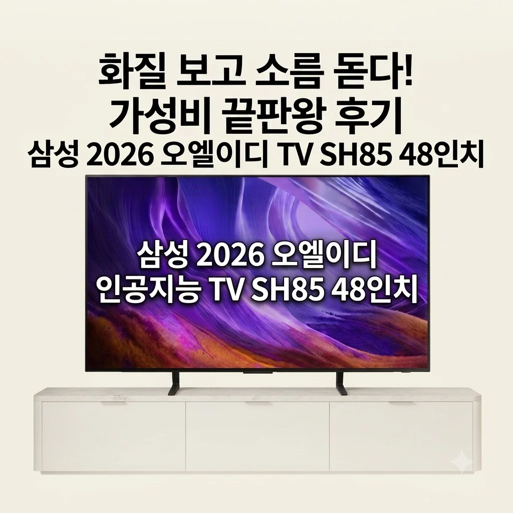 삼성 2026 OLED AI TV SH85 48인치, 화질 보고 소름 돋은 가성비 끝판왕 후기
