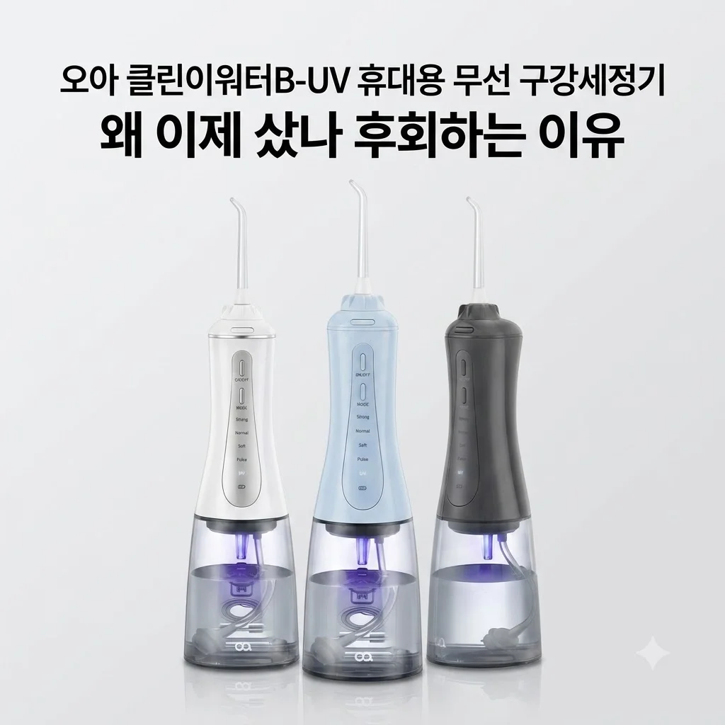 오아 클린이워터B-UV 휴대용 무선 구강세정기, 왜 이제 샀나 후회하는 이유