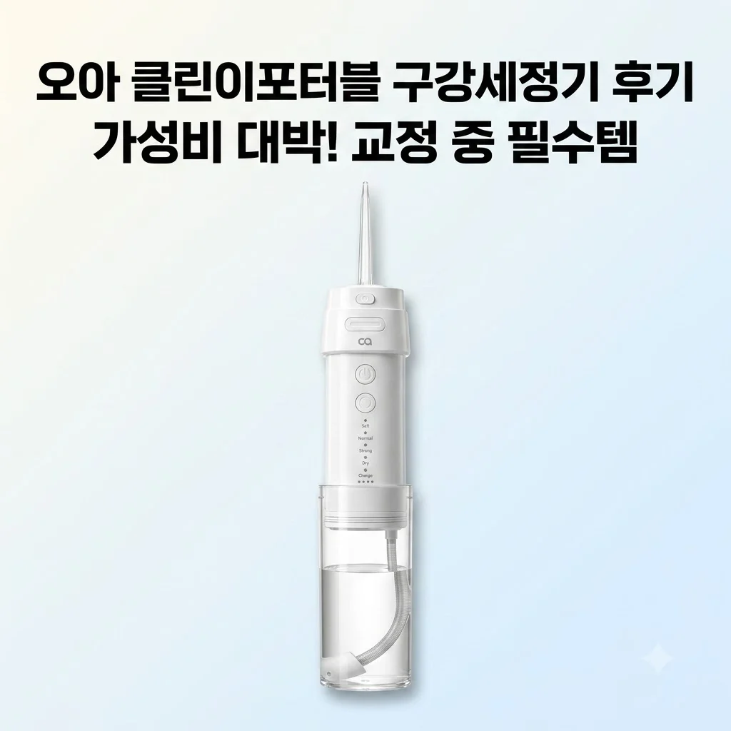 오아 클린이포터블 휴대용 구강세정기, 교정 중 필수템? 가성비 대박 내돈내산 후기