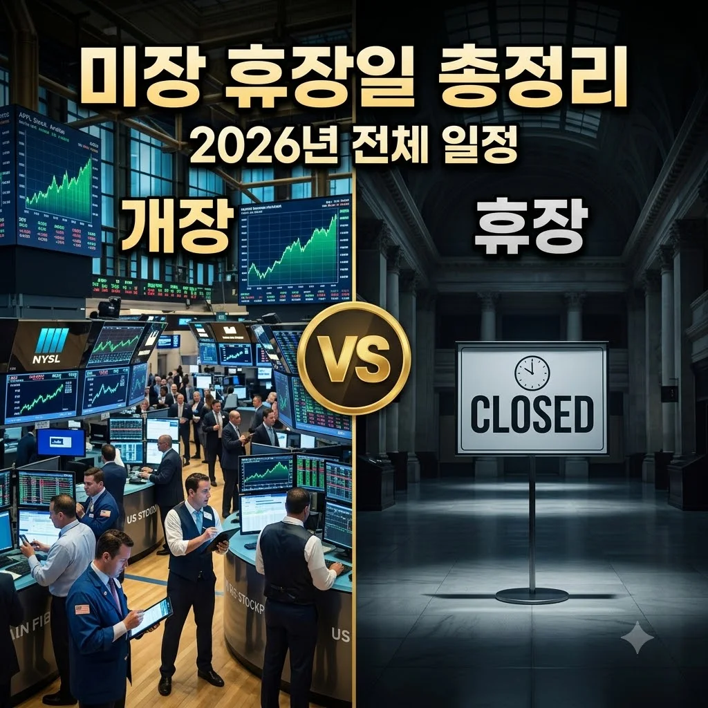 미장 휴장일 2026년 전체 일정 및 서머타임 시간 완벽 정리