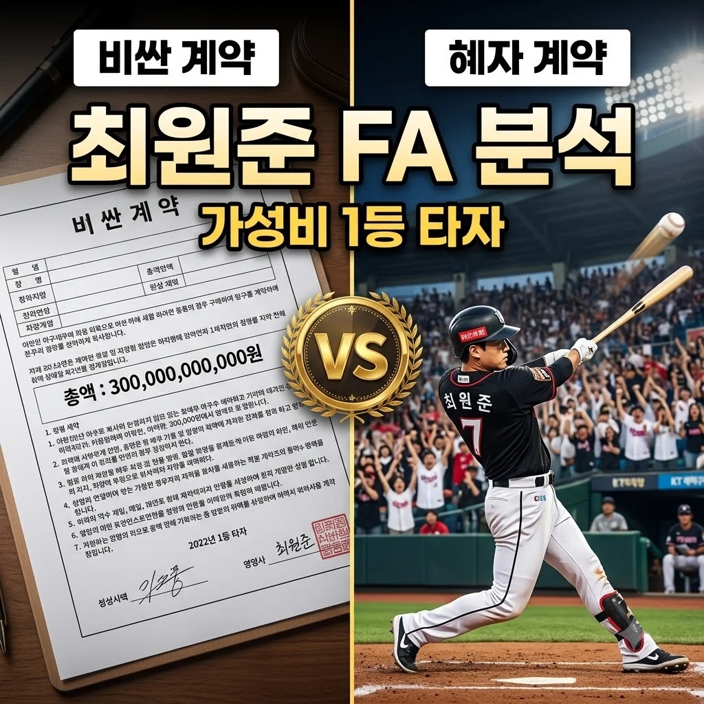KT 위즈 최원준 혜자 FA 계약 분석: 48억의 기적과 역대급 가성비