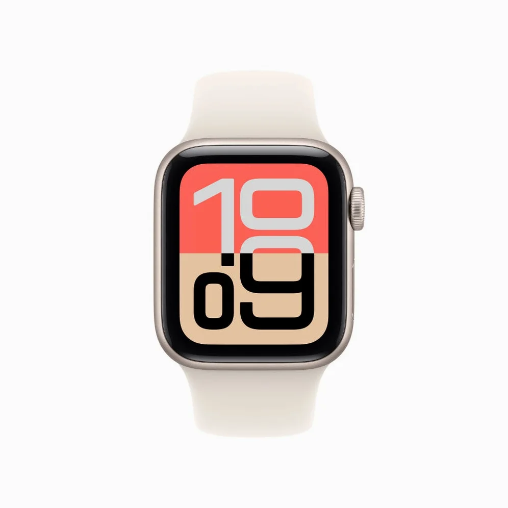 애플워치 SE 3 GPS 스타라이트, 40mm, 스타라이트 스포츠밴드 (M/L) 상세 이미지 1