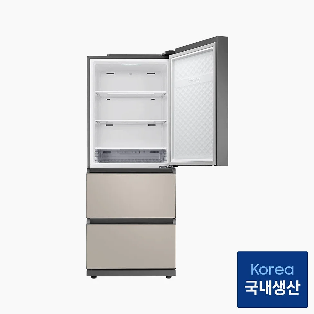 삼성 비스포크 김치냉장고 3도어 328L RQ33DG71J2ET 에센셜베이지 상세 이미지 1
