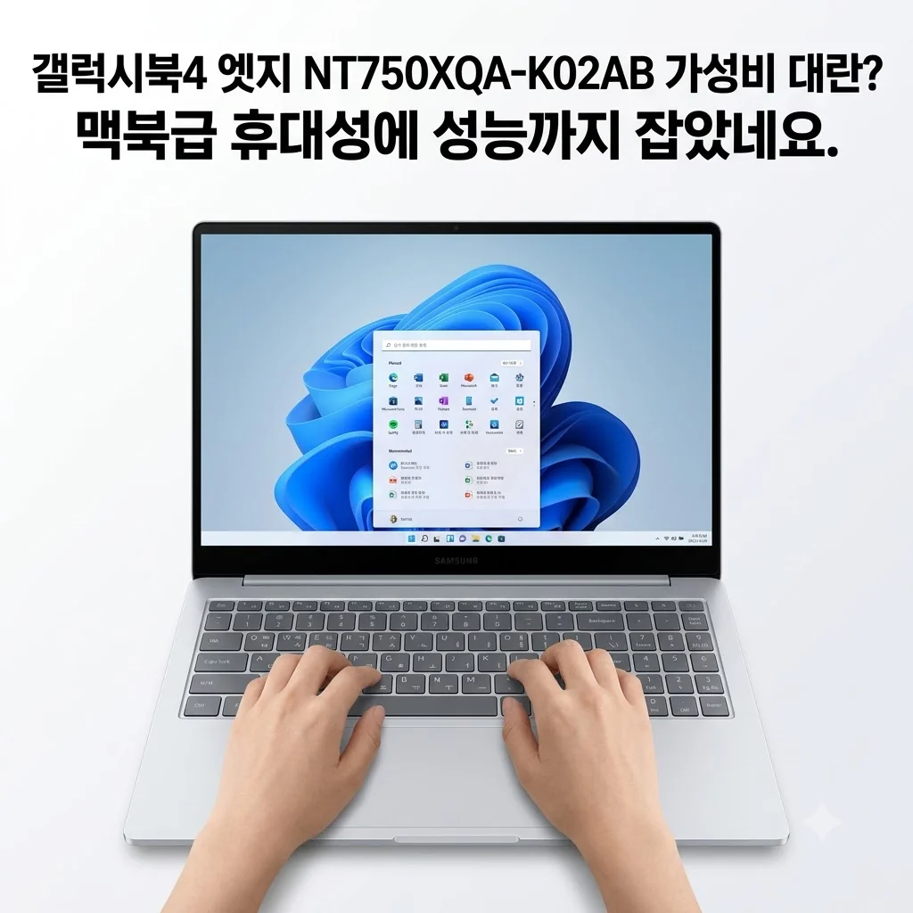 갤럭시북4 엣지 NT750XQA-K02AB 가성비 대란? 맥북급 휴대성에 성능까지 잡았네요