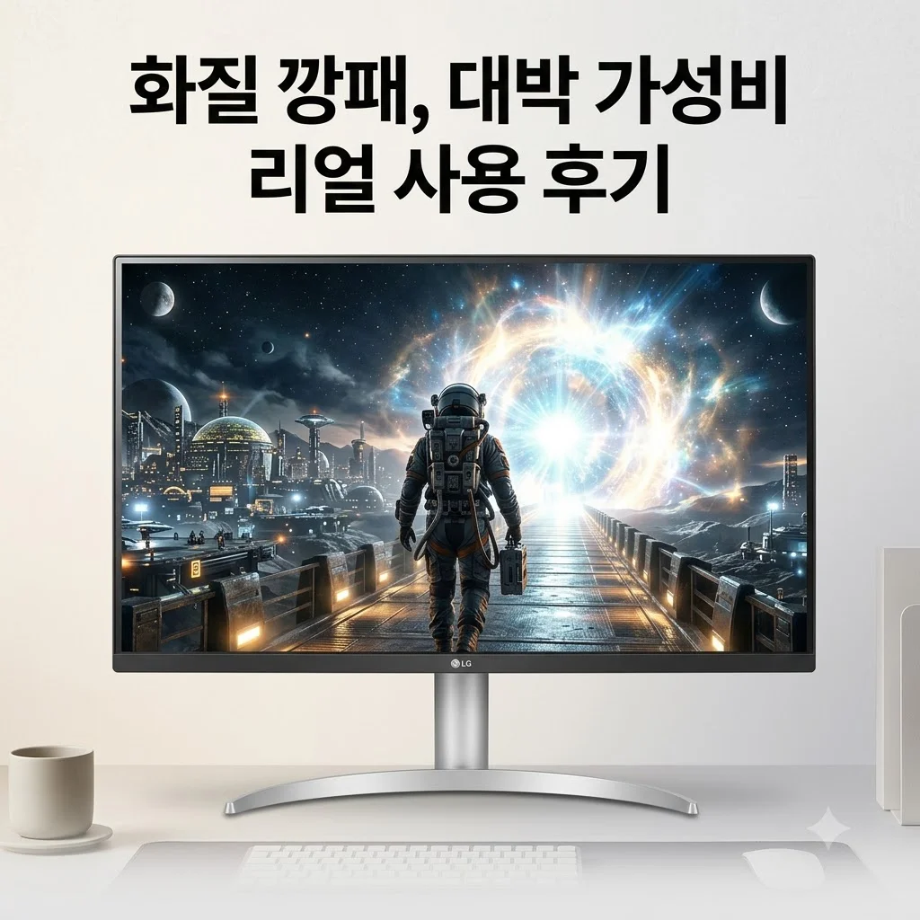LG 27UP650K 4K IPS 모니터, 화질 보고 깜짝 놀란 가성비 대박 후기