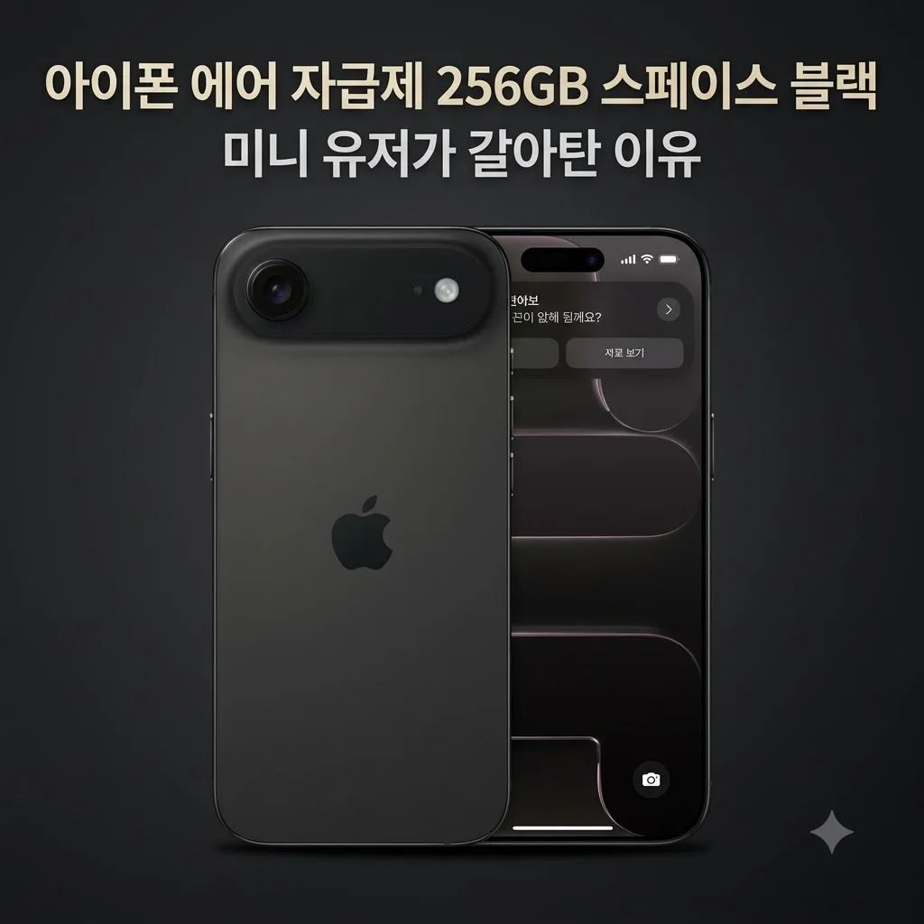 아이폰 에어 자급제 256GB 스페이스 블랙, 미니 유저가 갈아탄 이유