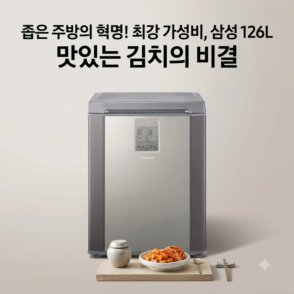 삼성 뚜껑형 김치냉장고 126L RP13C1022Z1 좁은 주방의 혁명 가성비템