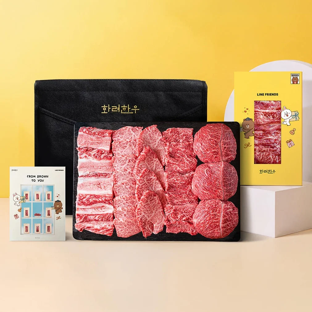 ++1 마장동 투뿔한우 클래식라인 [라인프렌즈 에디션] 800g [원산지:국산] 상세 이미지 4