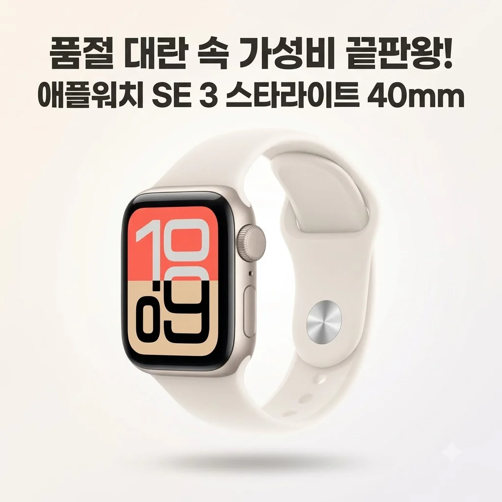 애플워치 SE 3 40mm 스타라이트, 품절 대란 속 가성비 끝판왕인 이유
