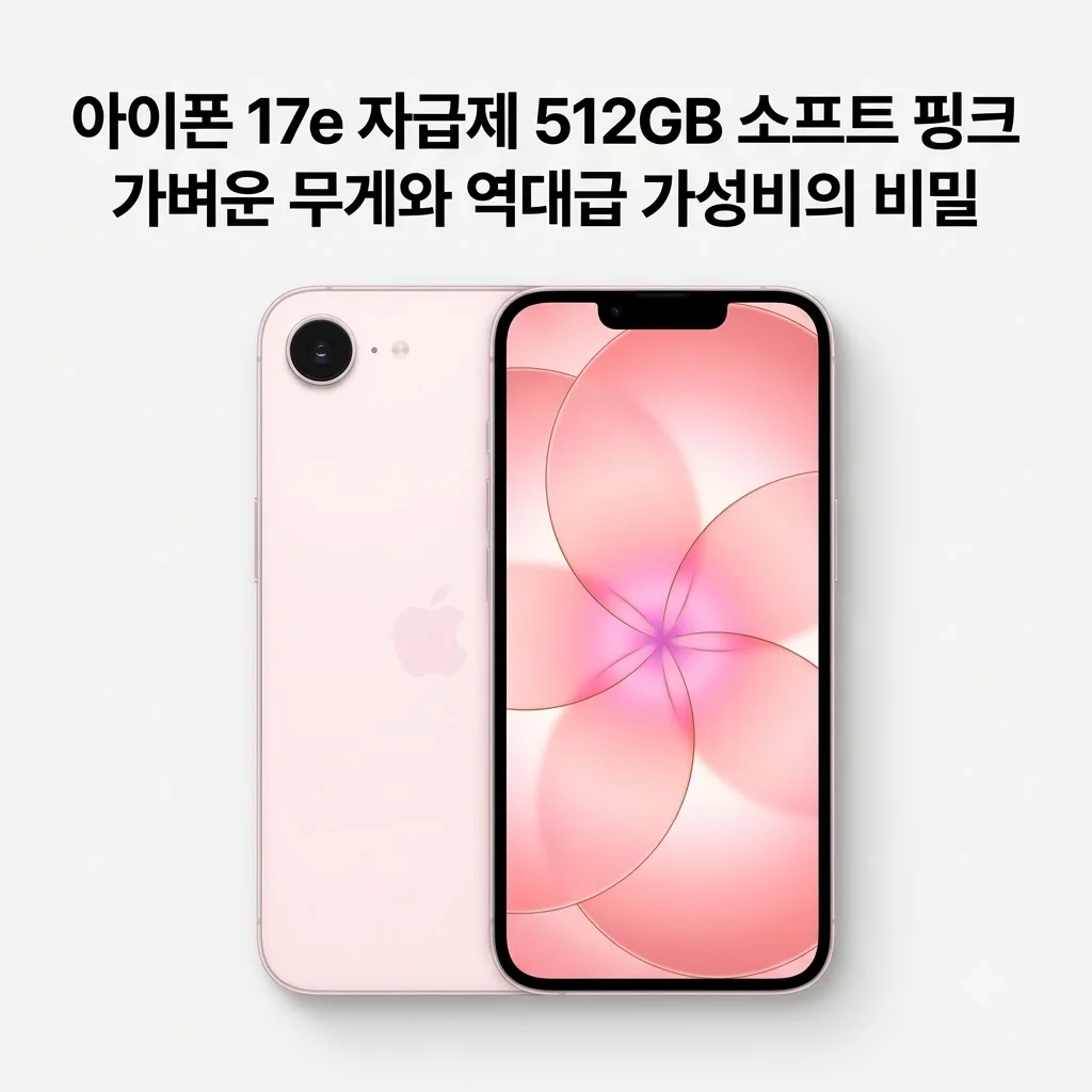 아이폰 17e 자급제 512GB 소프트 핑크, 가벼운 무게와 역대급 가성비의 비밀
