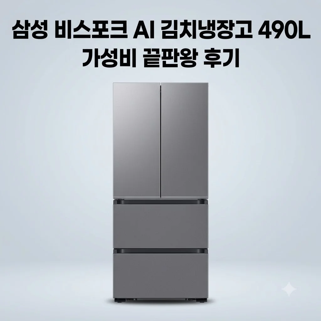 삼성 비스포크 AI 김치냉장고 4도어 490L RK70F49M2DD 가성비 끝판왕 후기