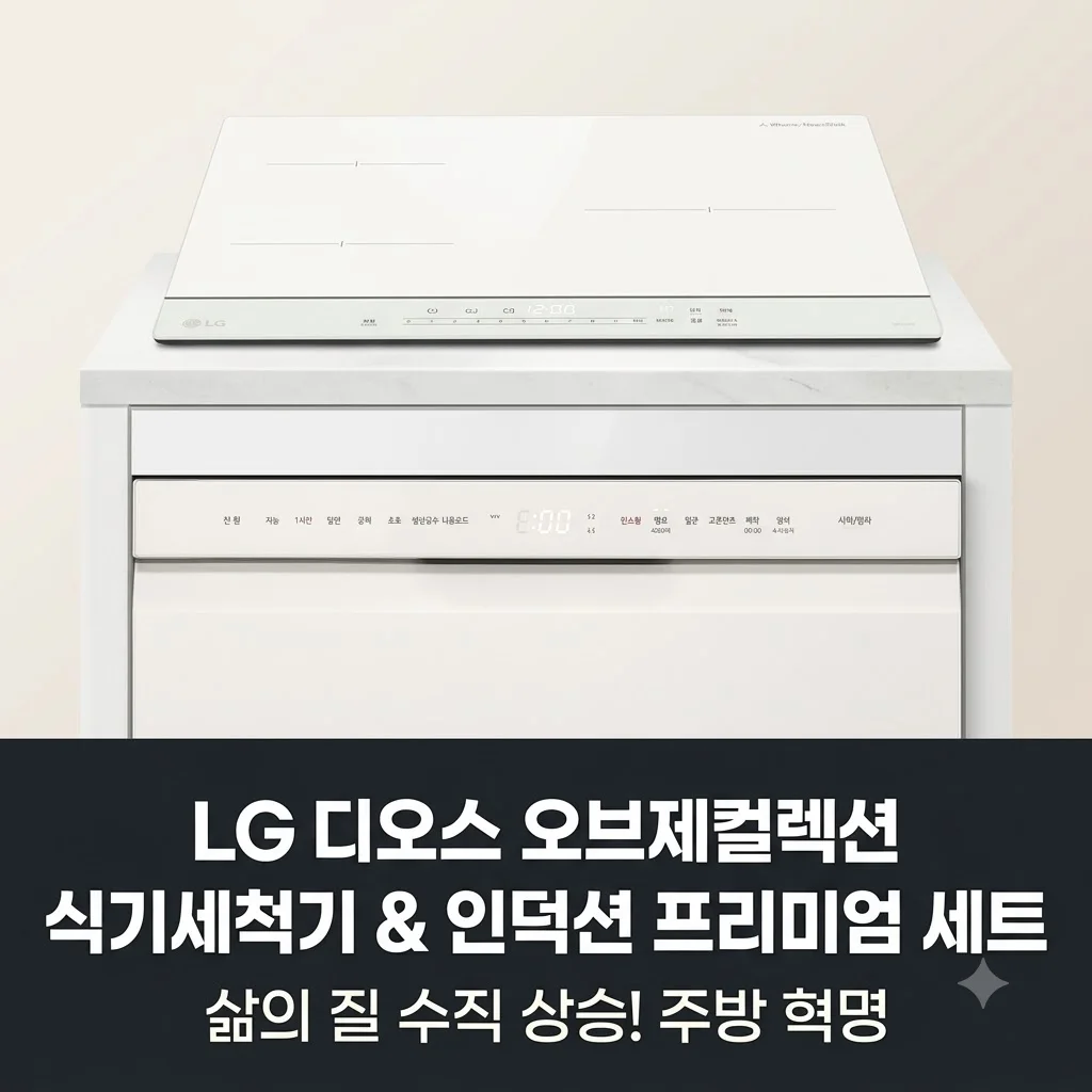 LG 디오스 오브제컬렉션 식기세척기 인덕션 세트 5BG1E-QKHE 삶의 질 수직 상승템