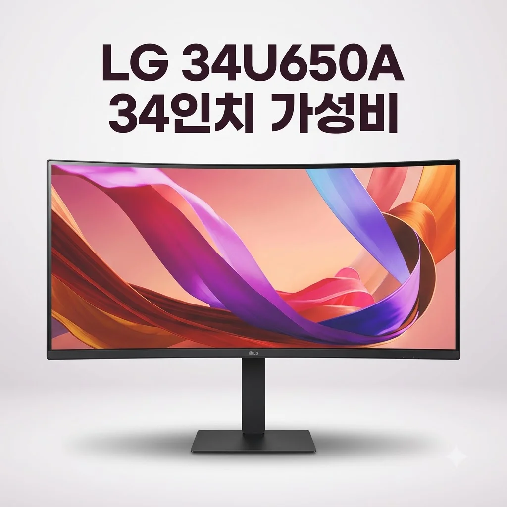 LG 34U650A 34인치 모니터, WQHD IPS의 압도적 가성비 비밀