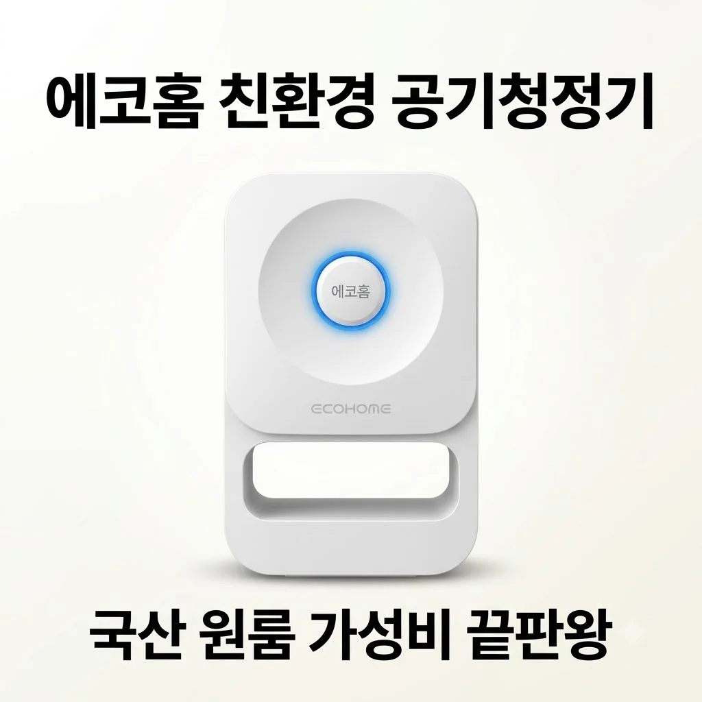 에코홈 친환경공기청정기 국산 기술로 완성한 원룸 사무실 가성비 끝판왕