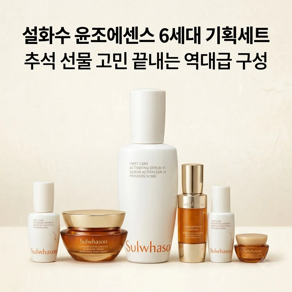 설화수 윤조에센스 6세대 기획세트, 추석 선물 고민 끝내는 역대급 구성