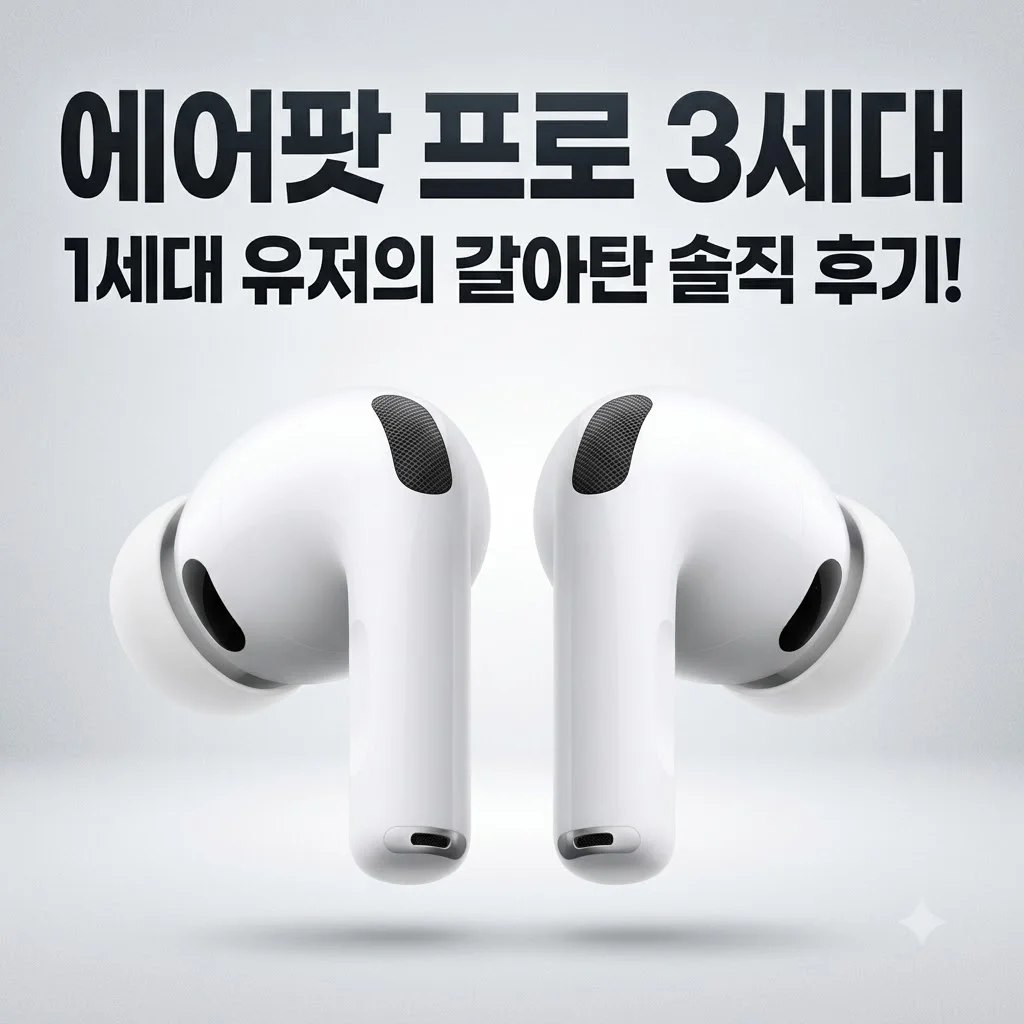 에어팟 프로 3 무선 이어폰, 노캔의 신세계? 1세대 쓰다 갈아탄 솔직 후기