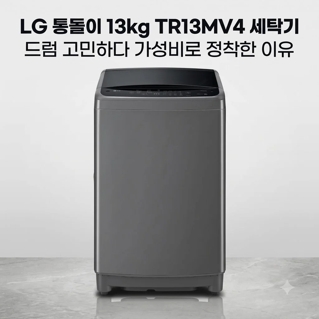 LG 통돌이 13kg TR13MV4 세탁기, 드럼 고민하다 가성비로 정착한 이유